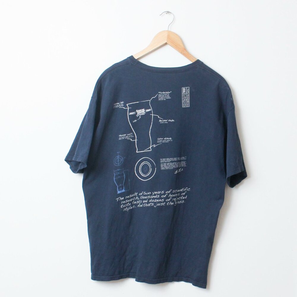 Sam Adams Beer Shirt Mens XL Blue